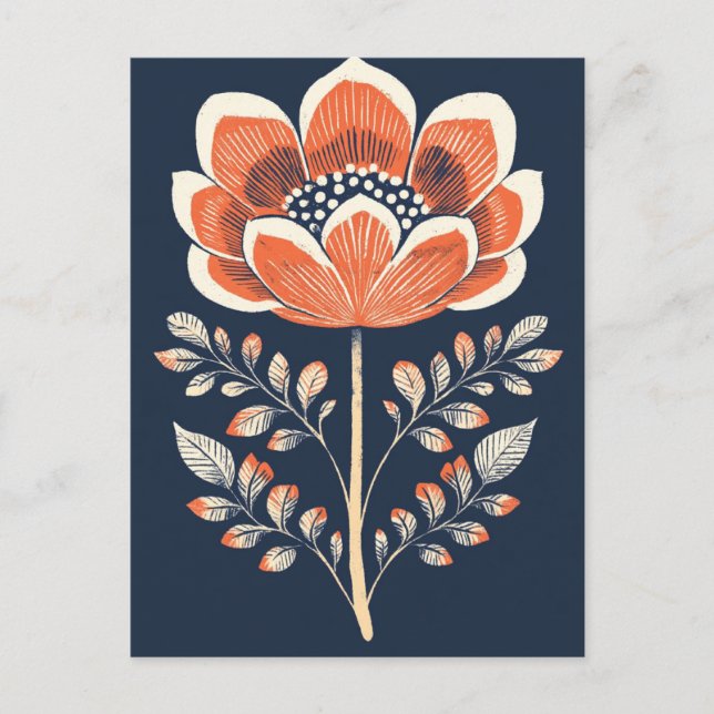 Folk Bloom Nr. 278 Postkarte (Vorderseite)