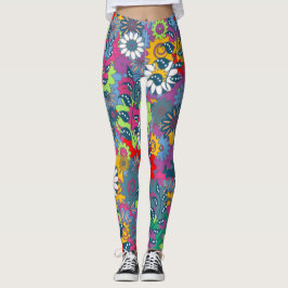 Folk Floral Leggings