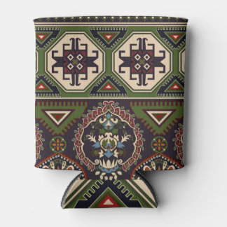 Folk geometric: farbenfrohe ethnische Tapete. Dosenkühler