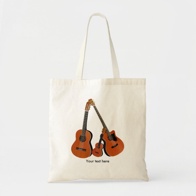 Folk Guitar Acoustic Bass und Ukulele Tragetasche (Vorne)