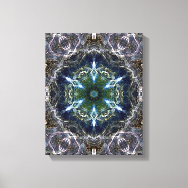 Folk Mandala Canvas Print Leinwanddruck (Vorderseite)