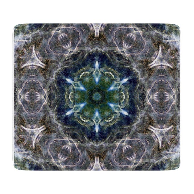 Folk Mandala Cutting Board Schneidebrett (Vorderseite)