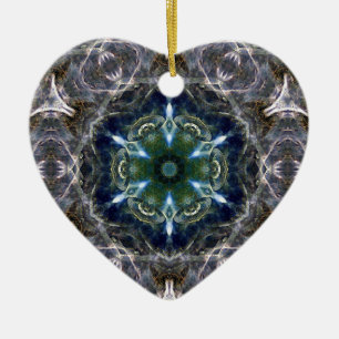 Folk Mandala Keramik Ornament