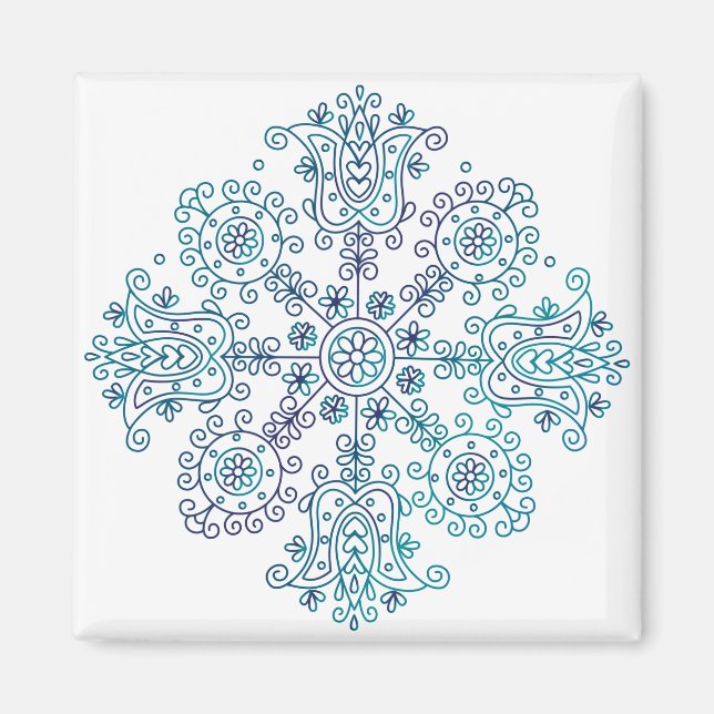 Folk Mandala Magnet (Vorne)