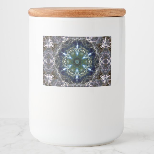 Folk Mandala Weinlabel Lebensmitteletikett (Vorderseite)