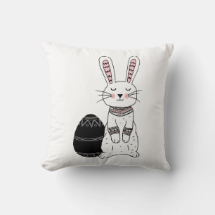 Folk Oaster Bunny Rabbit Throw Kissen