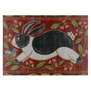 Folk Rabbit Schneidebrett