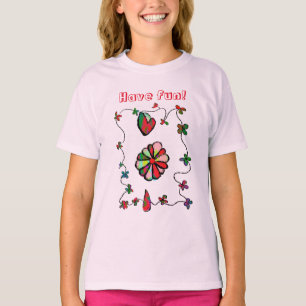 Folk Retro Quaint and Happy Art T - Shirt