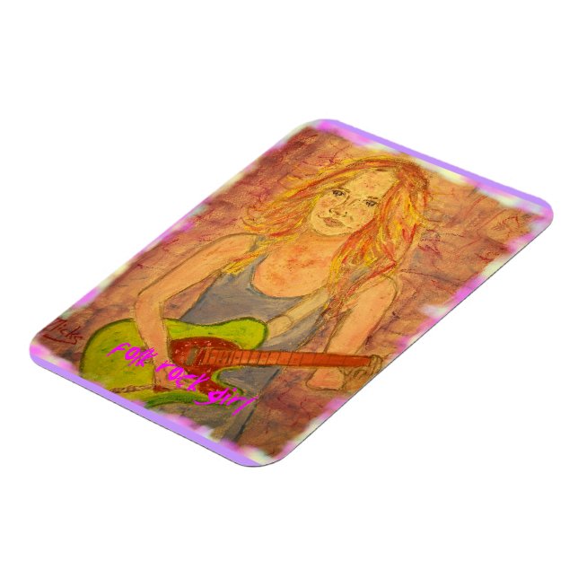 folk rock girl art magnet (Linke Seite)