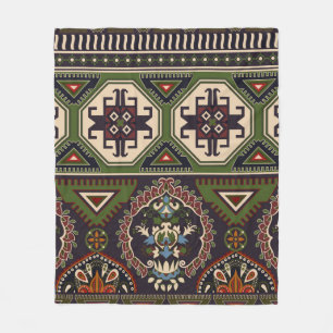 Folk-Ziermuster nahtlos Muster. Geometrie Fleecedecke