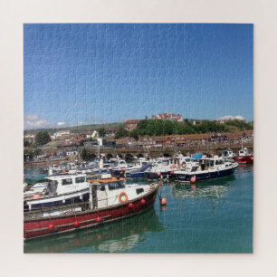 Folkestone Hafen und Fischerboote