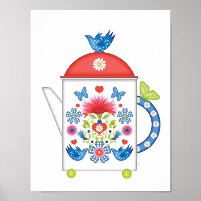 FolkFest Teapot Poster (Vorne)