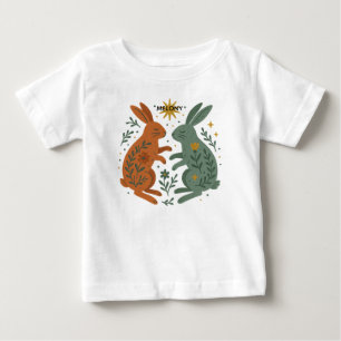 Folkkaninchen Individuelle Name Unisex Baby T-shirt