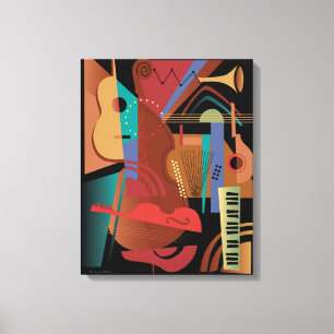 Folklorband Stretched Canvas Print Leinwanddruck