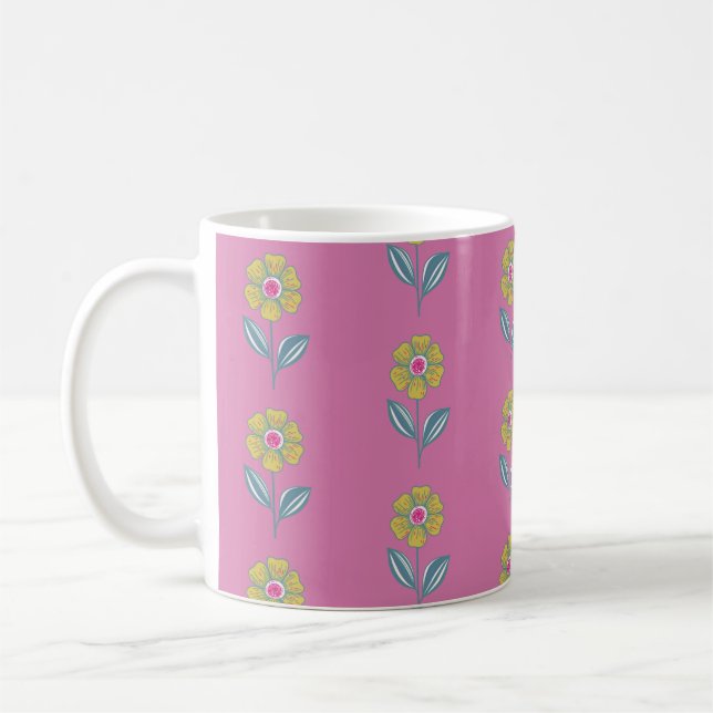 Folklore-Blume-Tasse Kaffeetasse (Links)