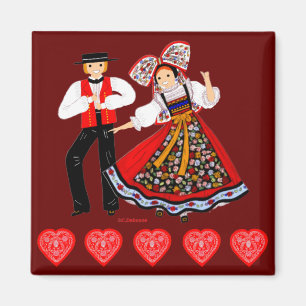 Folklore d’Alsace, Frankreich Magnet