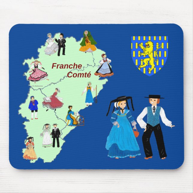 Folklore de Franche-Comté, Frankreich Mousepad (Vorne)
