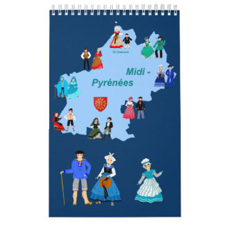 Folklore de Midi- Pyrénées, Frankreich Kalender