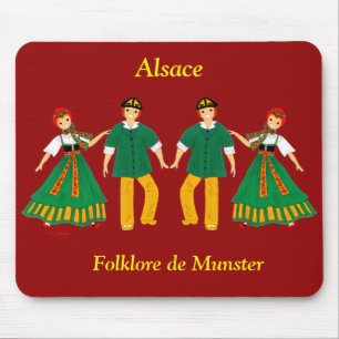 Folklore de Munster, Elsass, Frankreich Mousepad