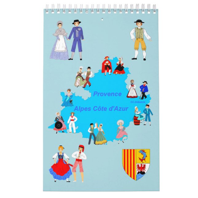 Folklore de PACA, Frankreich Kalender (Titelbild)