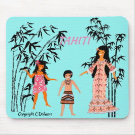 Folklore de TAHITI, Polynésie française Mousepad