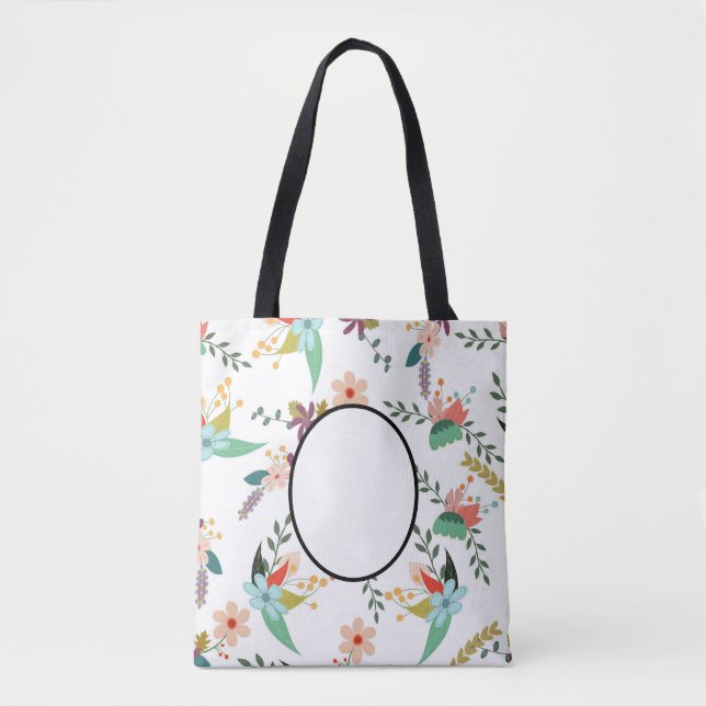 Folklore Florals | Name, Monogramm, Text, GIFTS hi Tasche (Vorderseite)