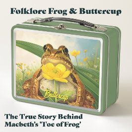 Folklore Frog & Buttercup | Hidden Magic Herbalist Metall Brotdose