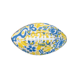 Folklore-Muster mit ukrainischer Tasche Football