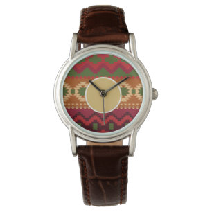Folklore Nordic Muster   Dekoration Personalisiert Armbanduhr