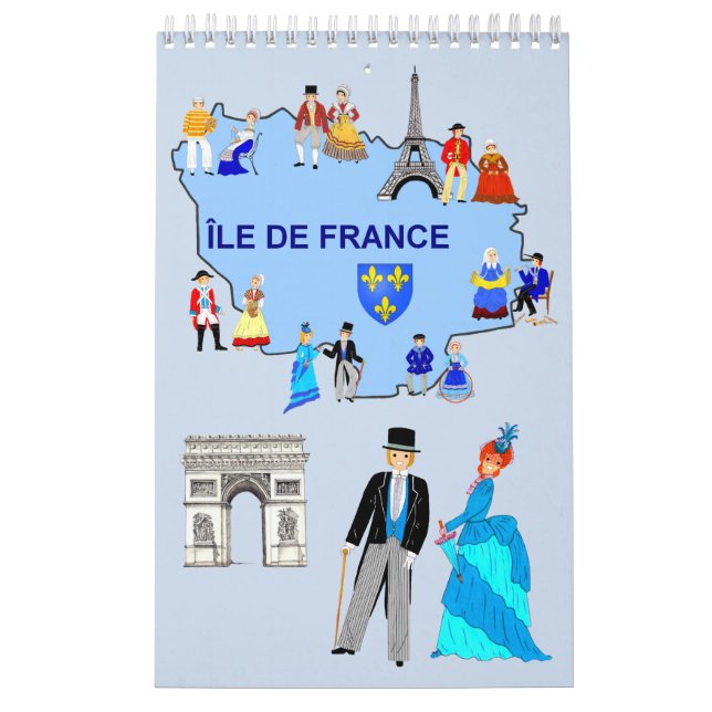 Folklore von Île de France Kalender (Titelbild)