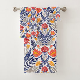 Folkloremuster Badhandtuch Set