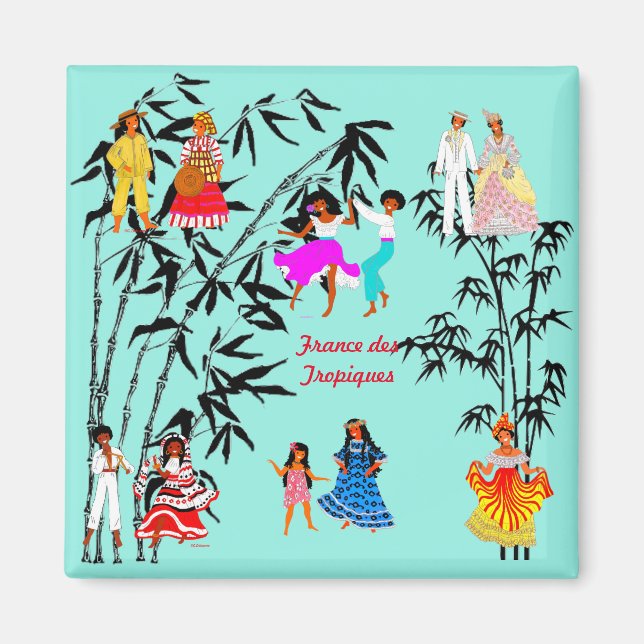 Folklores de la France des Tropiques Magnet (Vorne)