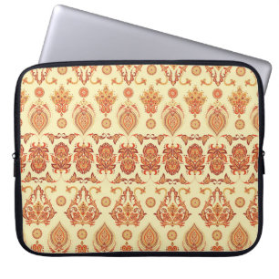 Folklorisches Batik florales ethnisches Muster Laptopschutzhülle