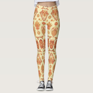 Folklorisches Batik florales ethnisches Muster Leggings