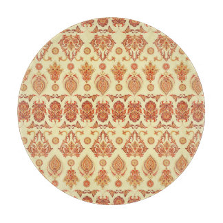 Folkloristische Batik-Blumen-Ethno-Muster Schneidebrett