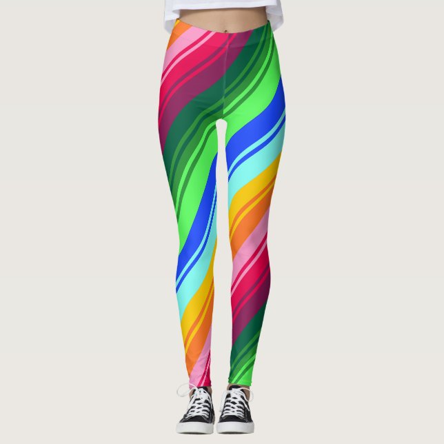 Folkloristische Muster Leggings (Vorderseite)