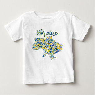 Folkloristisches Muster und ukrainische Typographi Baby T-shirt