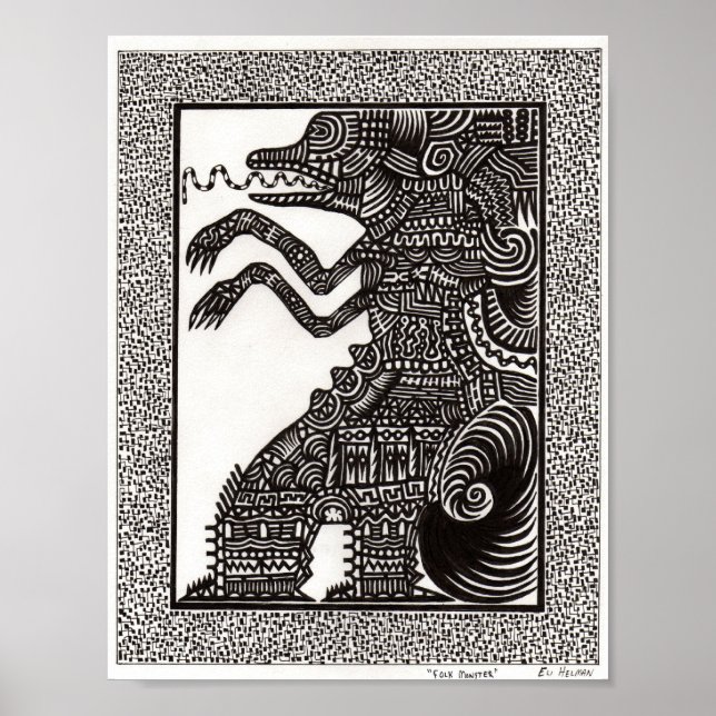 Folkmonster-Poster Poster (Vorne)