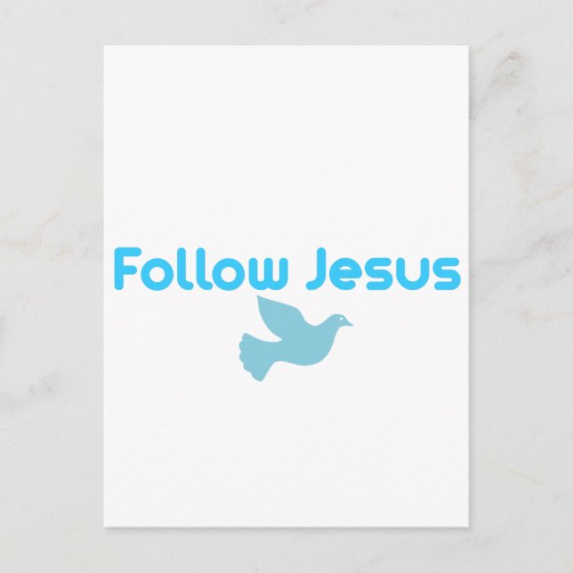 FOLLOW JESUS POSTKARTE (Vorderseite)