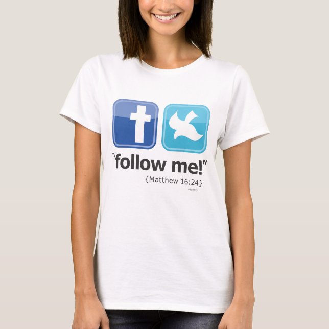 "Follow-me!" Der SozialT - Shirt der Frauen (Vorderseite)