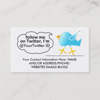 Follow-me@ (YourNameHere) Geschäfts-Telefonkarten Telefonnummerkarte