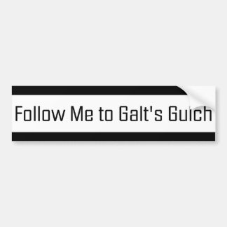 Follow-me zu Galts Gulch Autoaufkleber