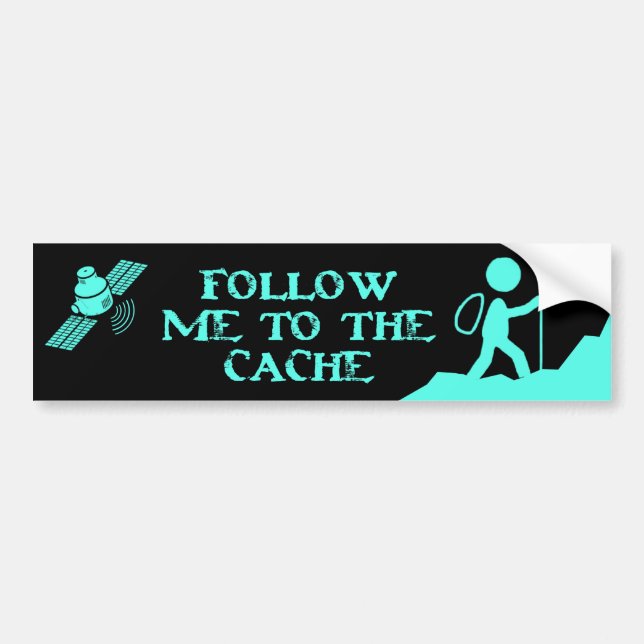 Follow-me zum Pufferspeicher Autoaufkleber (Vorne)