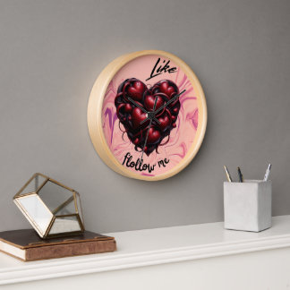 Follow My Heart – Moderne & Lebendige Kunst Uhr