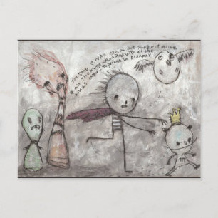 Follow the King Postkarte