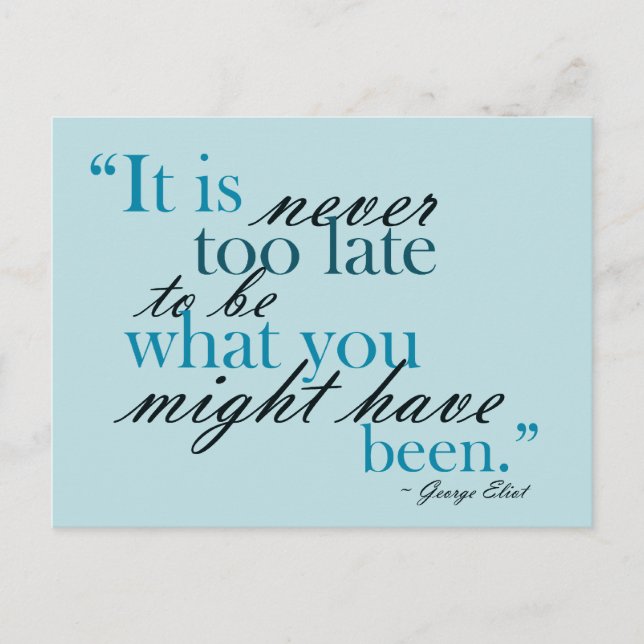 Follow Your Dreams - motivational postcard Postkarte (Vorderseite)