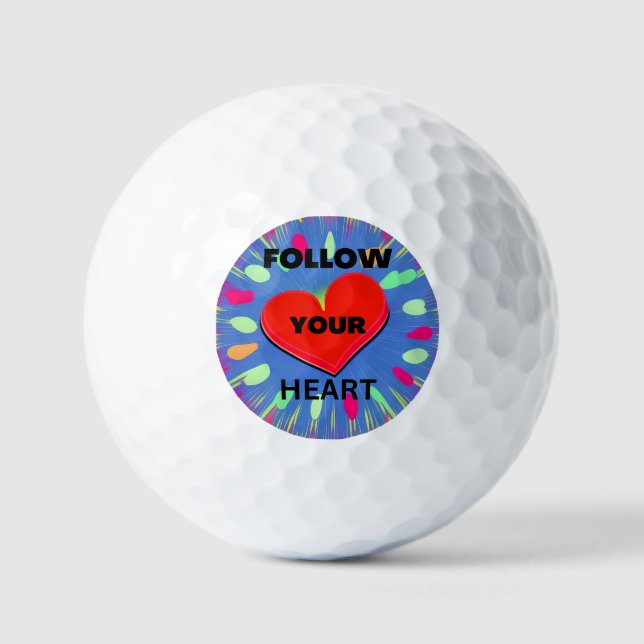 Follow Your Heart Golfball (Vorderseite)