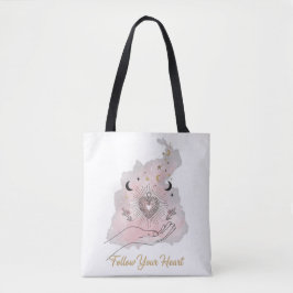 Follow Your Heart Personalised Tote Bag - Celestia Tasche