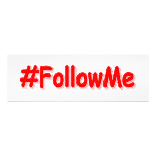 "#FollowMe" Niedliches Design Jetzt kaufen Fotodruck