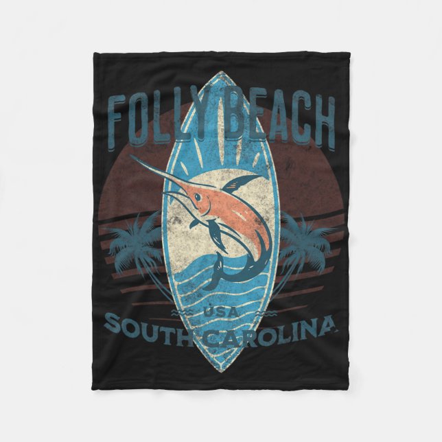 Folly Beach _2  Fleecedecke (Vorderseite)